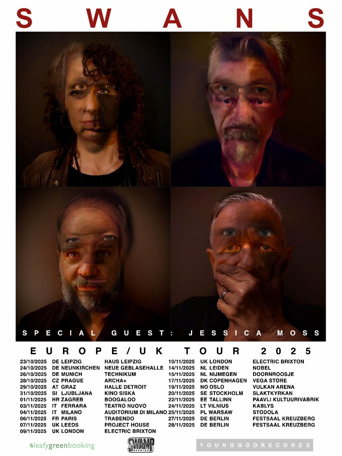 Swans Announce European/UK Tour; Birthing Arrives May 30