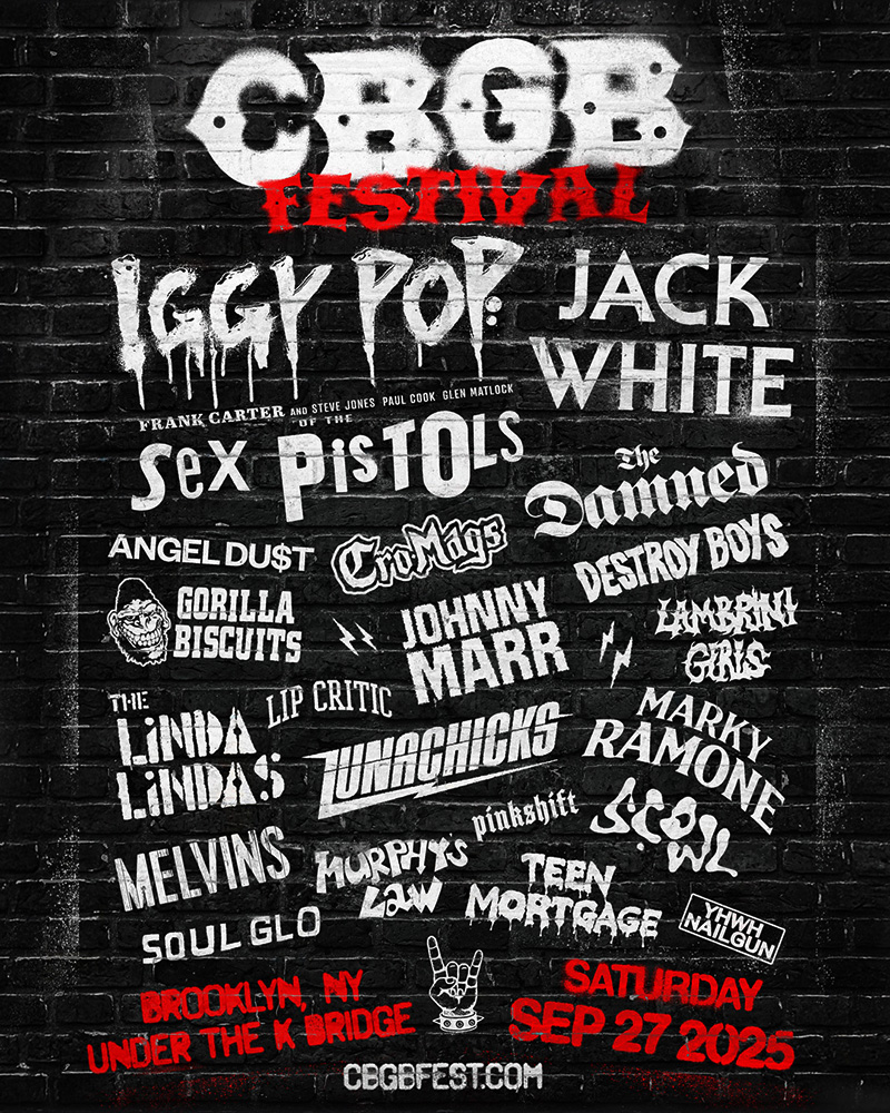 Iggy Pop, Jack White, Sex Pistols and more set for CBGB Fest 2025